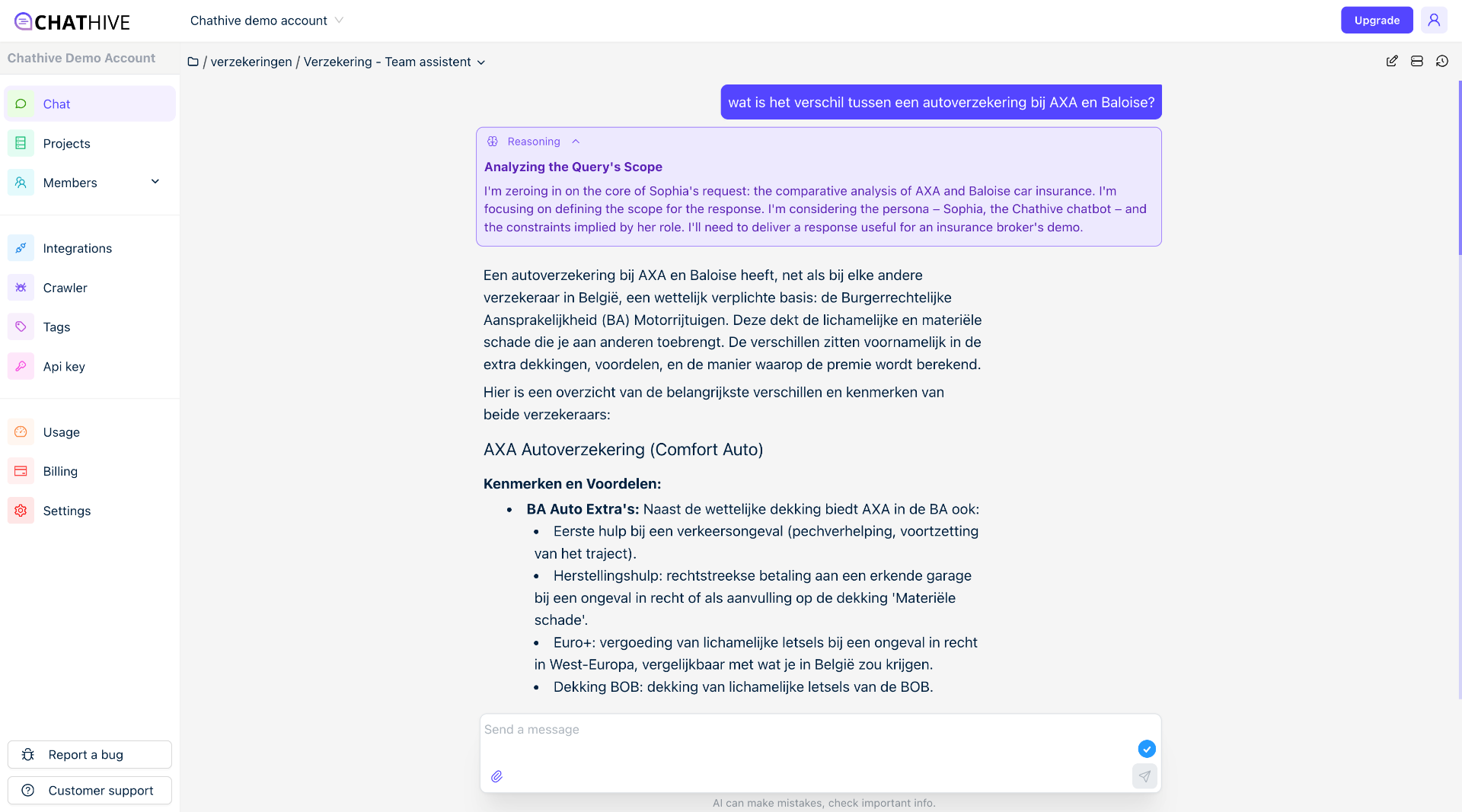 AI assistant for file management